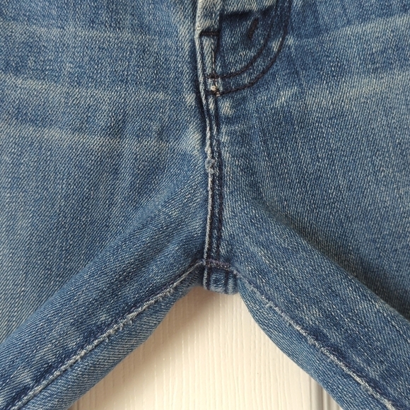 Mother The Stunner Graffiti Girl High Waisted Cropped Ankle Fray Skinny Jeans 25 - Picture 13 of 16